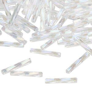 Bulk Japanese Twisted Hex Cut Glass 12mm Long Pearl Tube Beads Miyuki 100 pcs